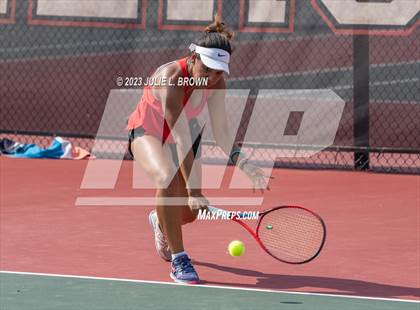 Thumbnail 1 in IHSAA Fishers Regional Individual Singles Round 1 photogallery.