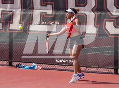 Thumbnail 2 in IHSAA Fishers Regional Individual Singles Round 1 photogallery.