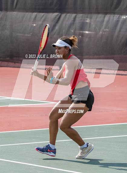 Thumbnail 1 in IHSAA Fishers Regional Individual Singles Round 1 photogallery.