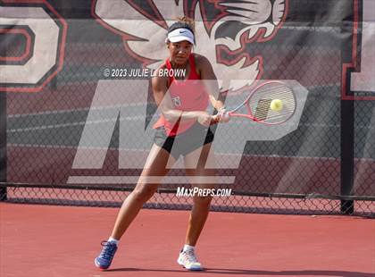 Thumbnail 3 in IHSAA Fishers Regional Individual Singles Round 1 photogallery.