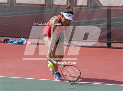 Thumbnail 2 in IHSAA Fishers Regional Individual Singles Round 1 photogallery.