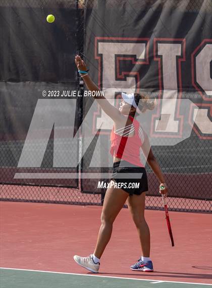 Thumbnail 2 in IHSAA Fishers Regional Individual Singles Round 1 photogallery.