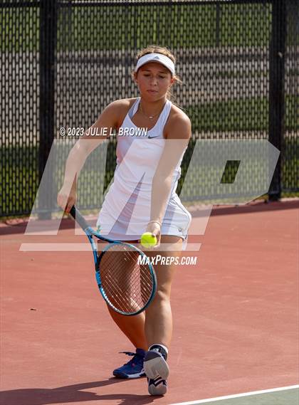 Thumbnail 1 in IHSAA Fishers Regional Individual Singles Round 1 photogallery.