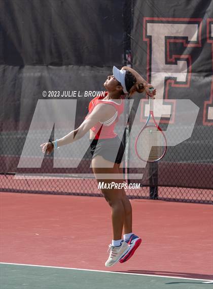 Thumbnail 2 in IHSAA Fishers Regional Individual Singles Round 1 photogallery.