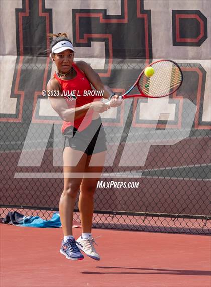 Thumbnail 1 in IHSAA Fishers Regional Individual Singles Round 1 photogallery.