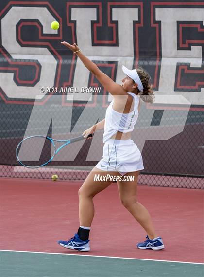Thumbnail 3 in IHSAA Fishers Regional Individual Singles Round 1 photogallery.