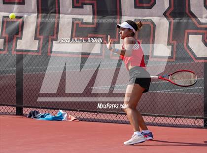 Thumbnail 1 in IHSAA Fishers Regional Individual Singles Round 1 photogallery.