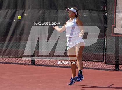 Thumbnail 3 in IHSAA Fishers Regional Individual Singles Round 1 photogallery.