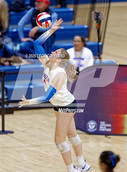 Thumbnail 3 in Alpharetta vs. Walton (GHSA AAAAAA State Volleyball Final) photogallery.