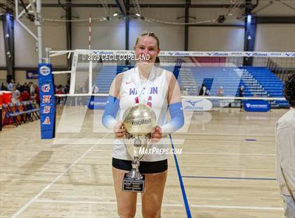 Thumbnail 1 in Alpharetta vs. Walton (GHSA AAAAAA State Volleyball Final) photogallery.