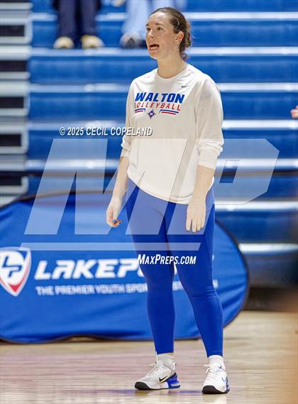 Thumbnail 3 in Alpharetta vs. Walton (GHSA AAAAAA State Volleyball Final) photogallery.