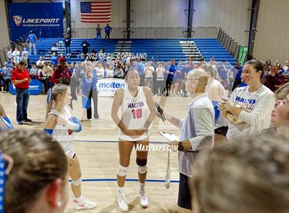 Thumbnail 3 in Alpharetta vs. Walton (GHSA AAAAAA State Volleyball Final) photogallery.