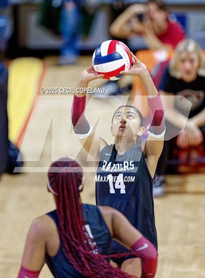 Thumbnail 2 in Alpharetta vs. Walton (GHSA AAAAAA State Volleyball Final) photogallery.