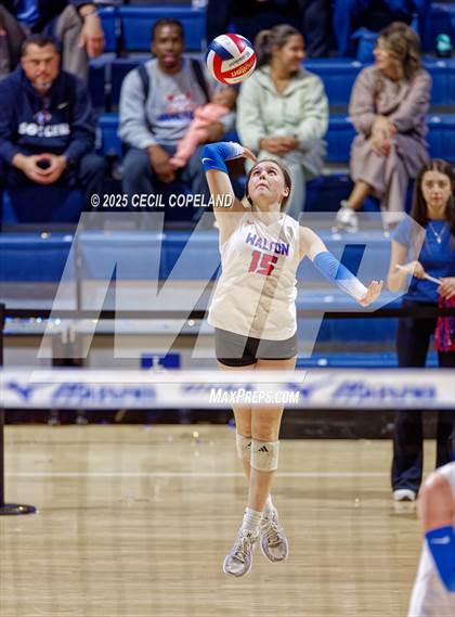 Thumbnail 1 in Alpharetta vs. Walton (GHSA AAAAAA State Volleyball Final) photogallery.