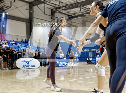 Thumbnail 2 in Alpharetta vs. Walton (GHSA AAAAAA State Volleyball Final) photogallery.