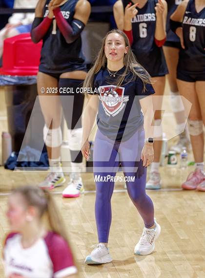 Thumbnail 3 in Alpharetta vs. Walton (GHSA AAAAAA State Volleyball Final) photogallery.