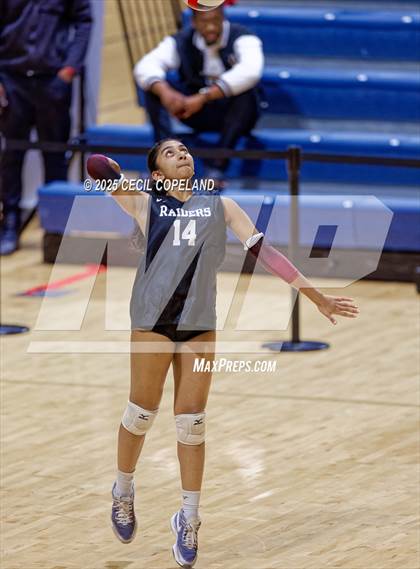 Thumbnail 2 in Alpharetta vs. Walton (GHSA AAAAAA State Volleyball Final) photogallery.