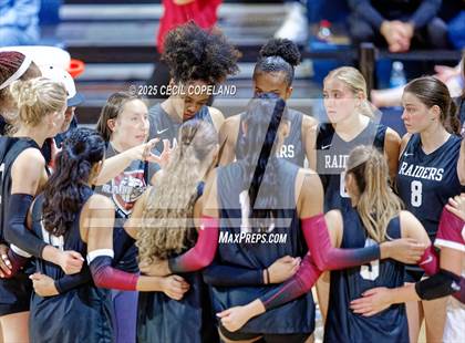 Thumbnail 2 in Alpharetta vs. Walton (GHSA AAAAAA State Volleyball Final) photogallery.