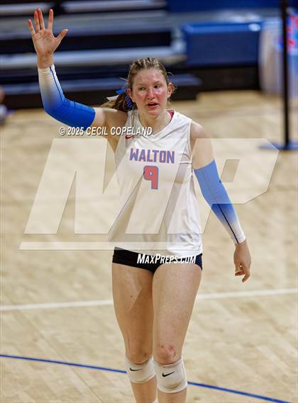 Thumbnail 2 in Alpharetta vs. Walton (GHSA AAAAAA State Volleyball Final) photogallery.