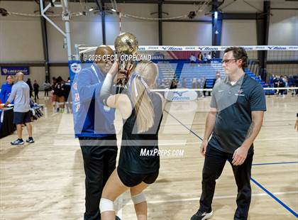 Thumbnail 3 in Alpharetta vs. Walton (GHSA AAAAAA State Volleyball Final) photogallery.