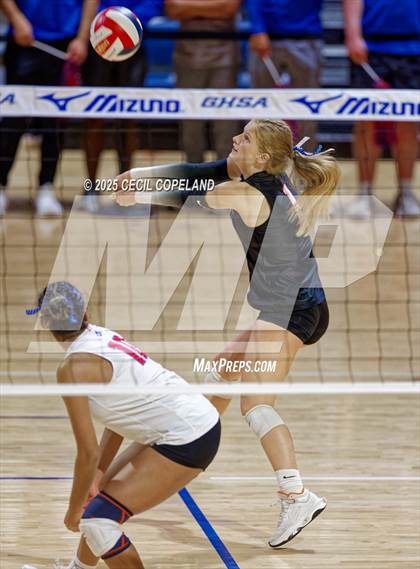 Thumbnail 3 in Alpharetta vs. Walton (GHSA AAAAAA State Volleyball Final) photogallery.
