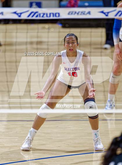 Thumbnail 2 in Alpharetta vs. Walton (GHSA AAAAAA State Volleyball Final) photogallery.