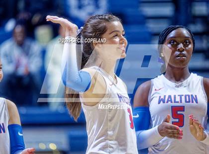 Thumbnail 2 in Alpharetta vs. Walton (GHSA AAAAAA State Volleyball Final) photogallery.