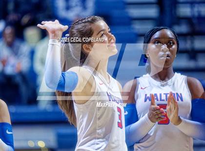 Thumbnail 3 in Alpharetta vs. Walton (GHSA AAAAAA State Volleyball Final) photogallery.