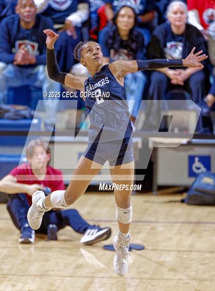 Thumbnail 3 in Alpharetta vs. Walton (GHSA AAAAAA State Volleyball Final) photogallery.