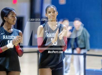 Thumbnail 2 in Alpharetta vs. Walton (GHSA AAAAAA State Volleyball Final) photogallery.