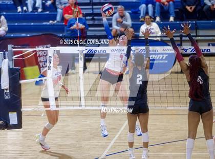 Thumbnail 3 in Alpharetta vs. Walton (GHSA AAAAAA State Volleyball Final) photogallery.