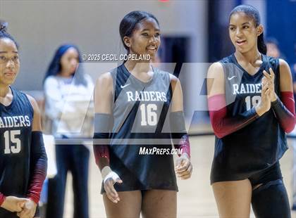 Thumbnail 1 in Alpharetta vs. Walton (GHSA AAAAAA State Volleyball Final) photogallery.