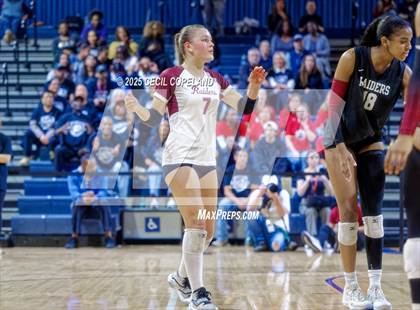 Thumbnail 2 in Alpharetta vs. Walton (GHSA AAAAAA State Volleyball Final) photogallery.