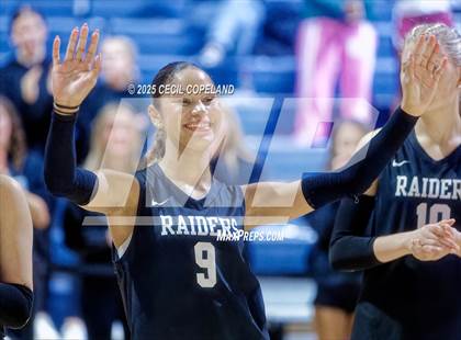 Thumbnail 2 in Alpharetta vs. Walton (GHSA AAAAAA State Volleyball Final) photogallery.