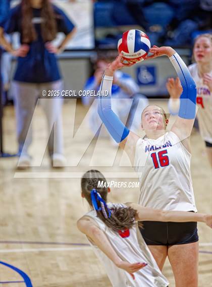 Thumbnail 3 in Alpharetta vs. Walton (GHSA AAAAAA State Volleyball Final) photogallery.