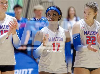 Thumbnail 3 in Alpharetta vs. Walton (GHSA AAAAAA State Volleyball Final) photogallery.
