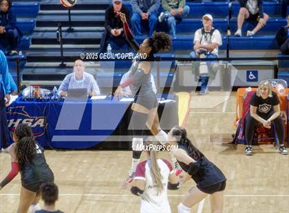 Thumbnail 1 in Alpharetta vs. Walton (GHSA AAAAAA State Volleyball Final) photogallery.