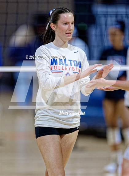 Thumbnail 2 in Alpharetta vs. Walton (GHSA AAAAAA State Volleyball Final) photogallery.