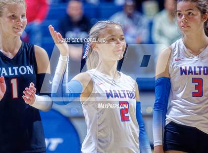 Thumbnail 3 in Alpharetta vs. Walton (GHSA AAAAAA State Volleyball Final) photogallery.