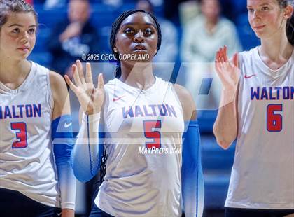 Thumbnail 1 in Alpharetta vs. Walton (GHSA AAAAAA State Volleyball Final) photogallery.