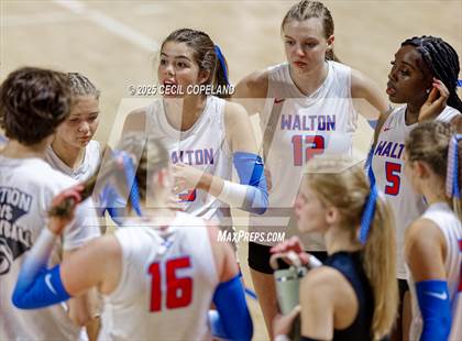 Thumbnail 2 in Alpharetta vs. Walton (GHSA AAAAAA State Volleyball Final) photogallery.