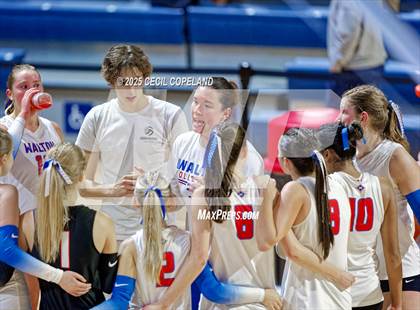 Thumbnail 2 in Alpharetta vs. Walton (GHSA AAAAAA State Volleyball Final) photogallery.
