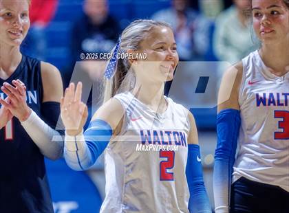 Thumbnail 1 in Alpharetta vs. Walton (GHSA AAAAAA State Volleyball Final) photogallery.