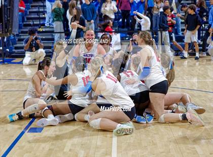Thumbnail 2 in Alpharetta vs. Walton (GHSA AAAAAA State Volleyball Final) photogallery.