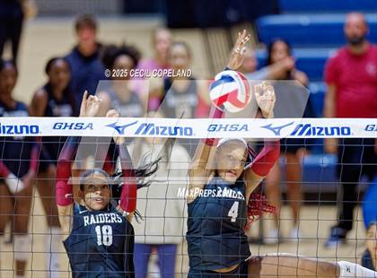 Thumbnail 2 in Alpharetta vs. Walton (GHSA AAAAAA State Volleyball Final) photogallery.