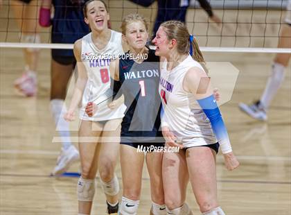 Thumbnail 3 in Alpharetta vs. Walton (GHSA AAAAAA State Volleyball Final) photogallery.