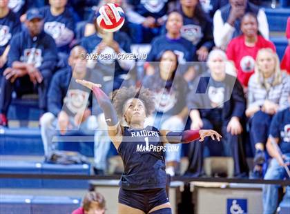 Thumbnail 2 in Alpharetta vs. Walton (GHSA AAAAAA State Volleyball Final) photogallery.