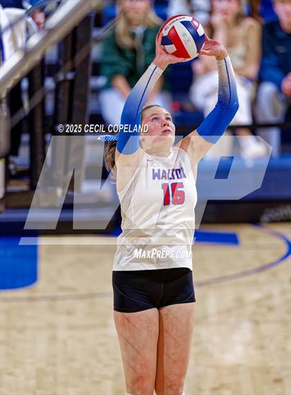 Thumbnail 2 in Alpharetta vs. Walton (GHSA AAAAAA State Volleyball Final) photogallery.