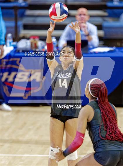 Thumbnail 2 in Alpharetta vs. Walton (GHSA AAAAAA State Volleyball Final) photogallery.