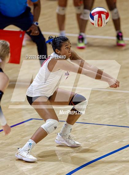 Thumbnail 3 in Alpharetta vs. Walton (GHSA AAAAAA State Volleyball Final) photogallery.